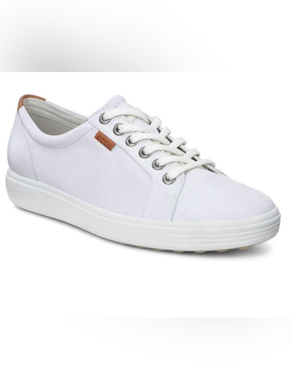 Ecco Women’s Soft 7 Leather Lace-Up Casual Sneakers 7.5